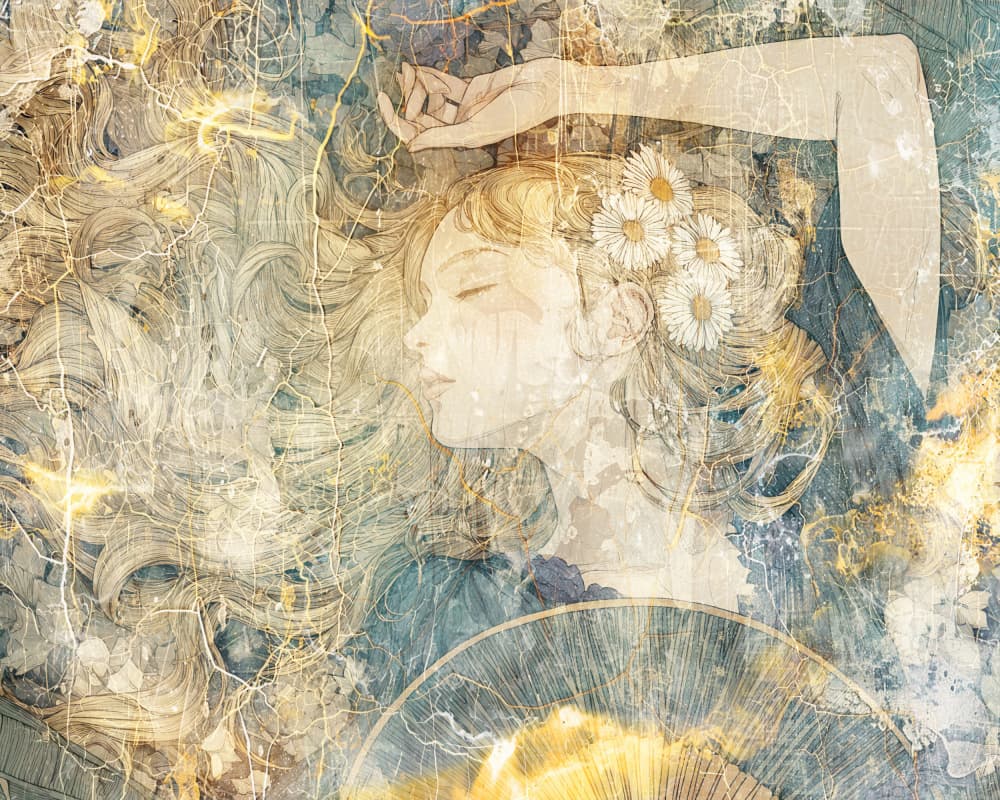 Serene Daisy Dreamer by Rafal Kulik — canvas wall art