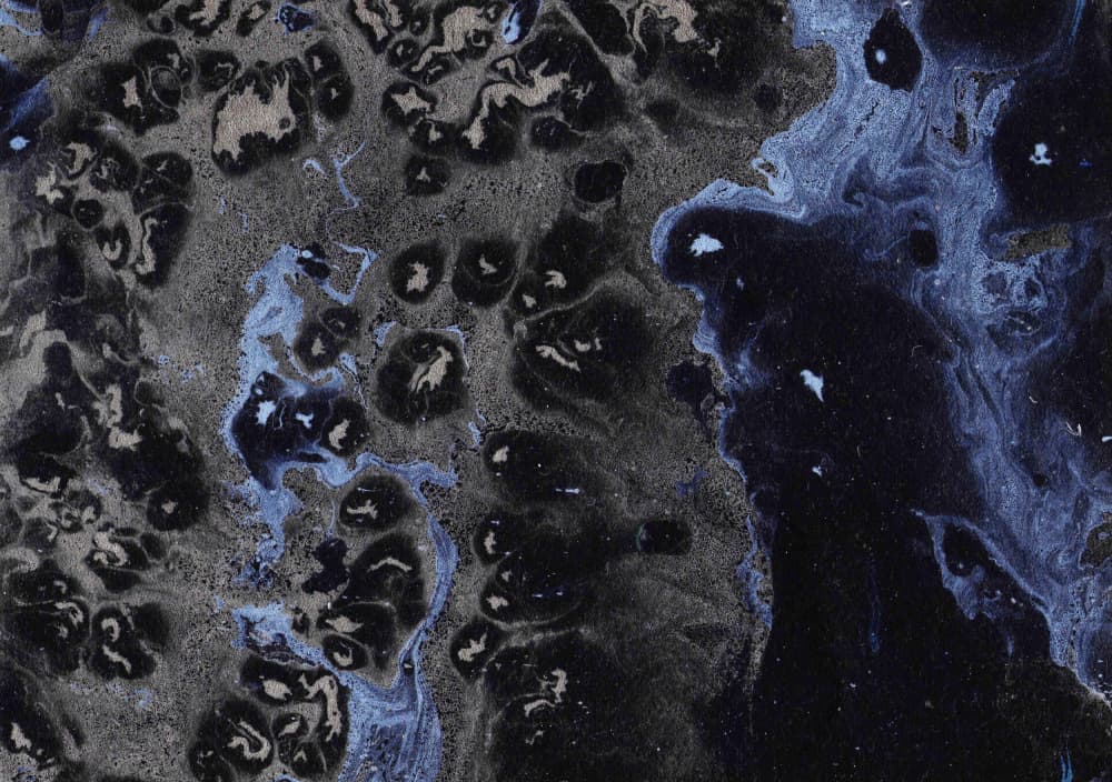 Deep Blue Marble Flow by Santhosh ch — canvas wall art