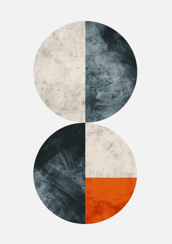Textured Circle Balance by SHANDU — canvas wall art