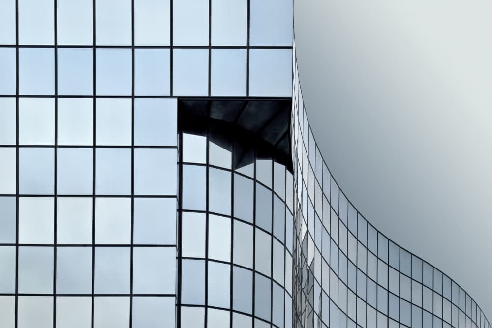 Geometric Glass Curves by Roland Weber — canvas wall art