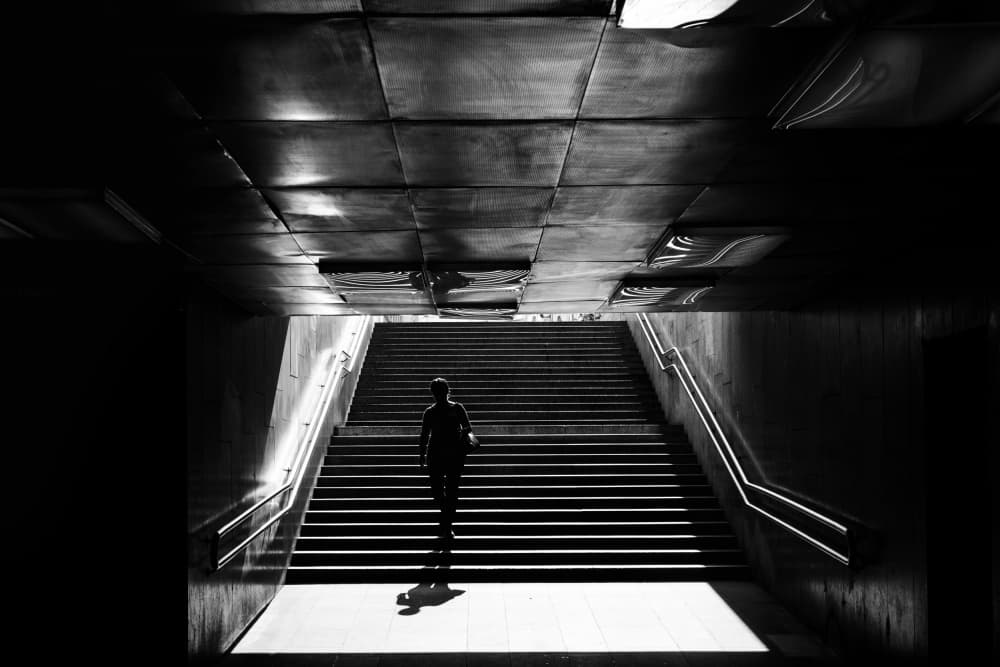 Man's Upward Journey by Elena Raceala — canvas wall art