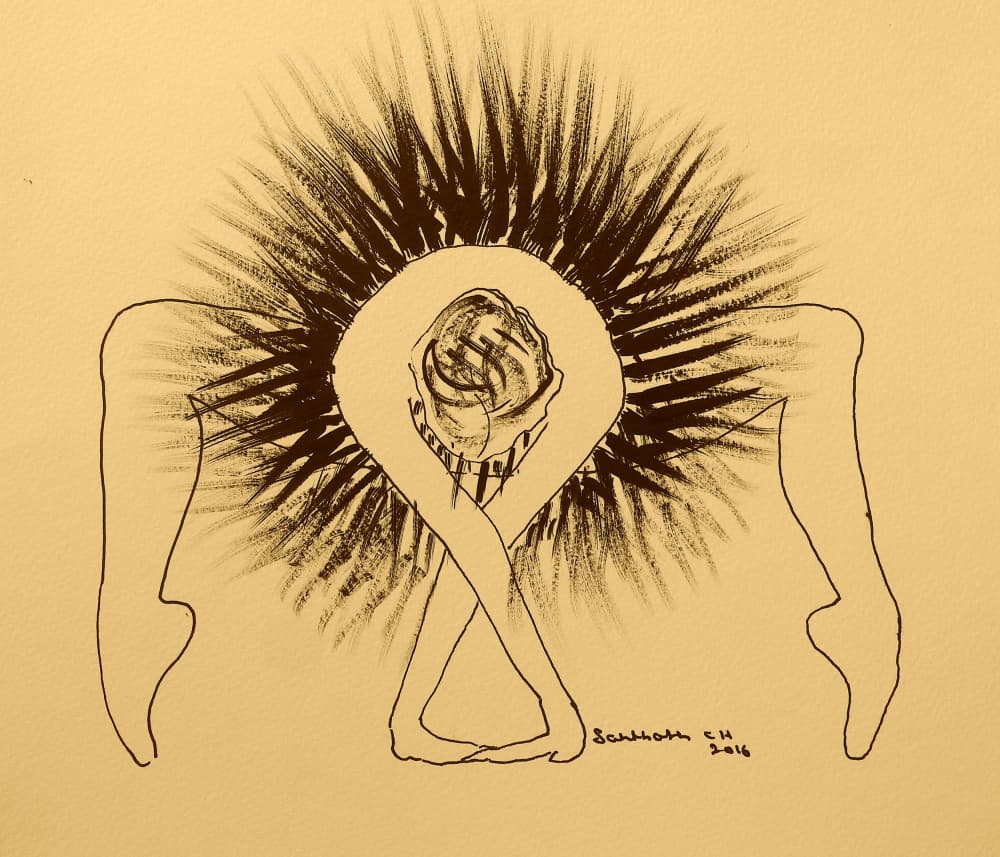 Radiant Yoga Pose by Santhosh ch — canvas wall art