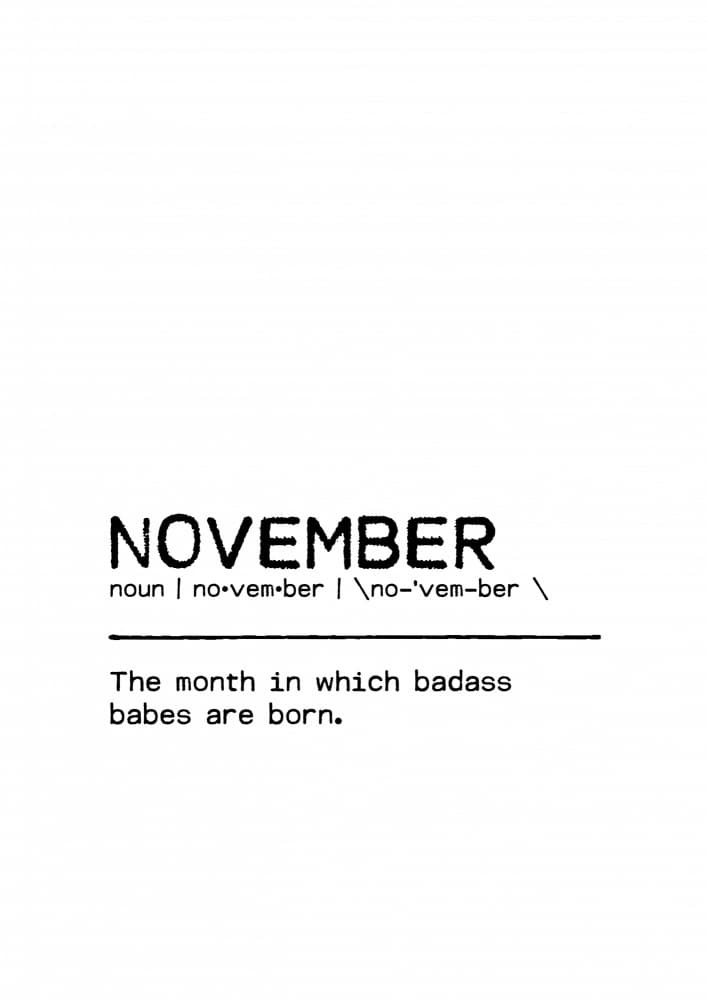 November Birthday Babes by Orara Studio — canvas wall art