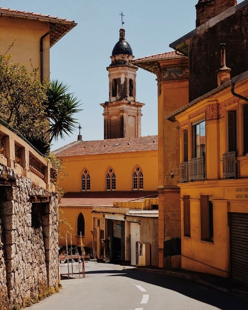 Historic Church Tower Street by Del Mundo Imagery — canvas wall art