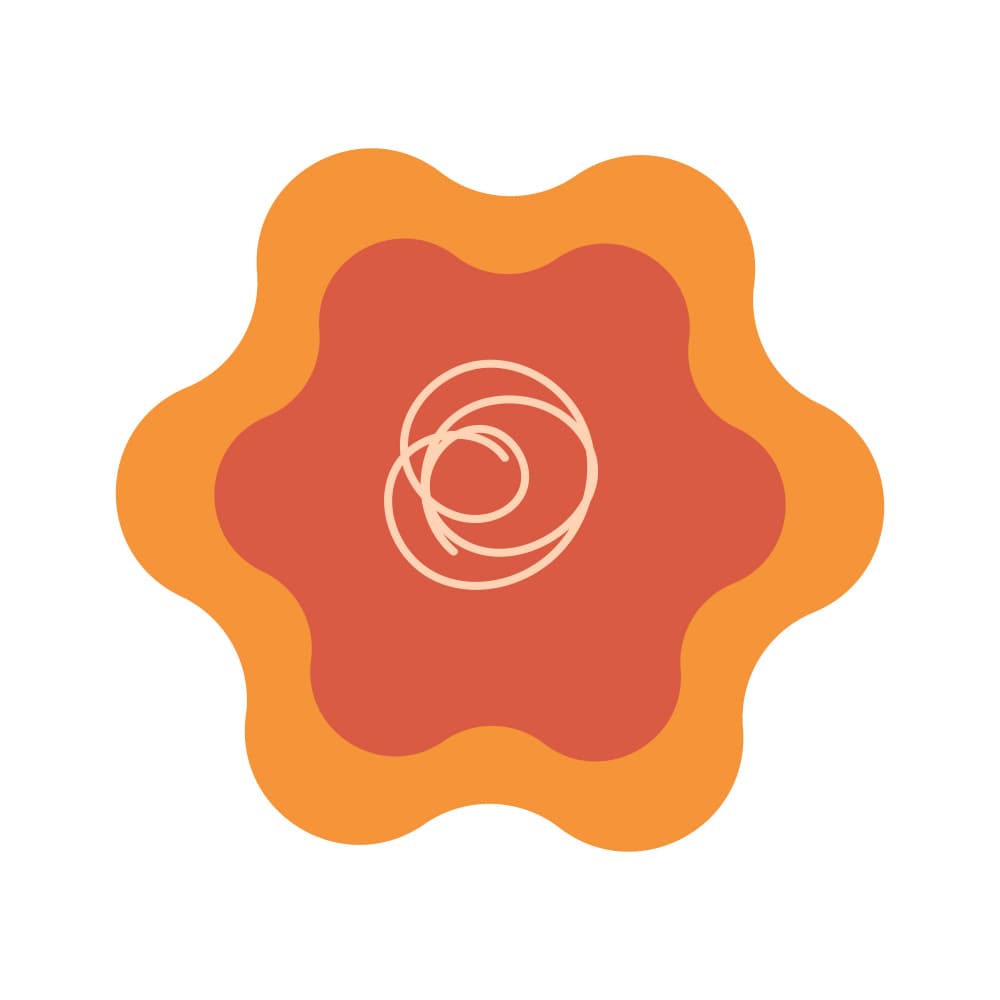 Earthy Orange Bloom by Marika Barsrsind β canvas wall art
