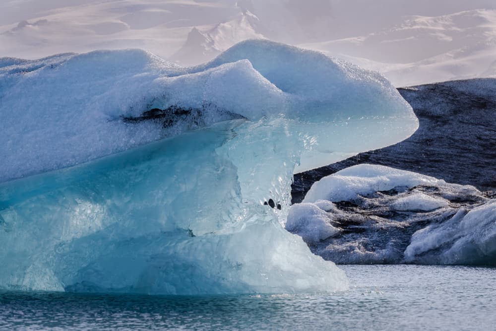 Blue Iceberg Serenity by Xiaohong Zhang — canvas wall art