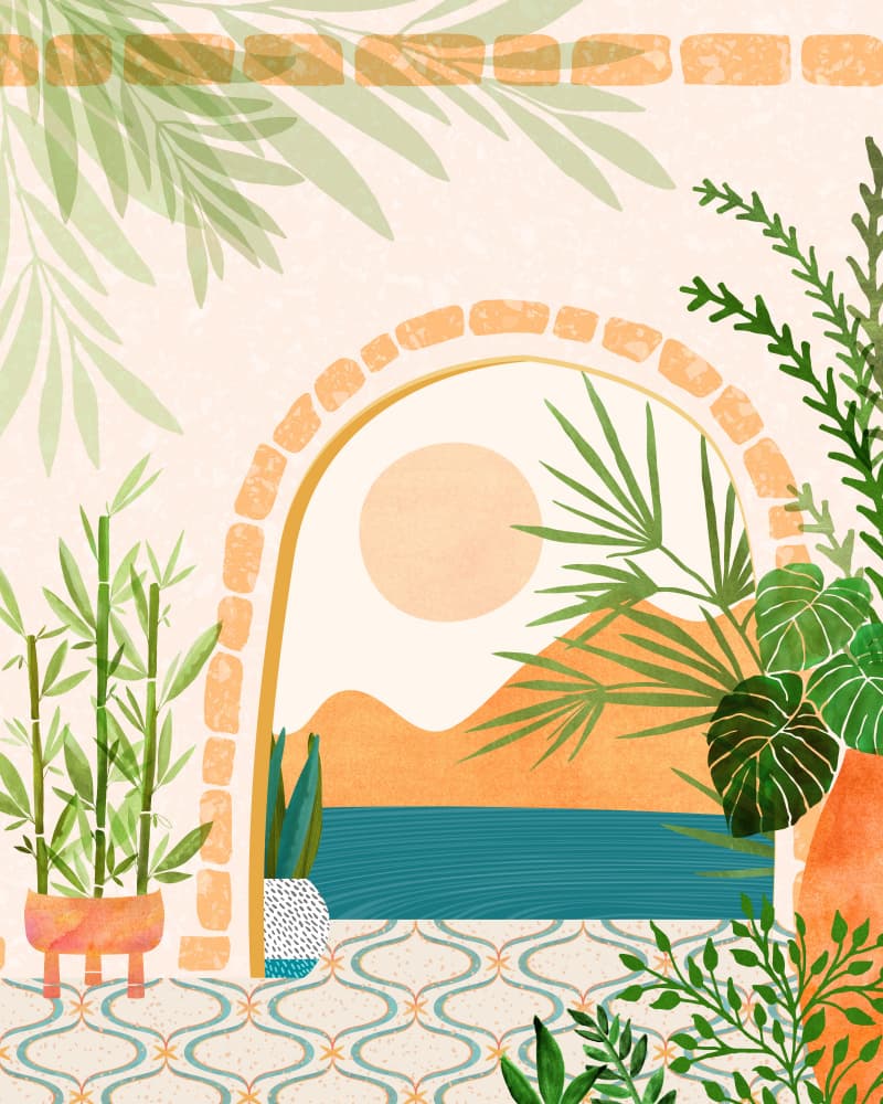 Baja California Villa by Kristian Gallagher — canvas wall art