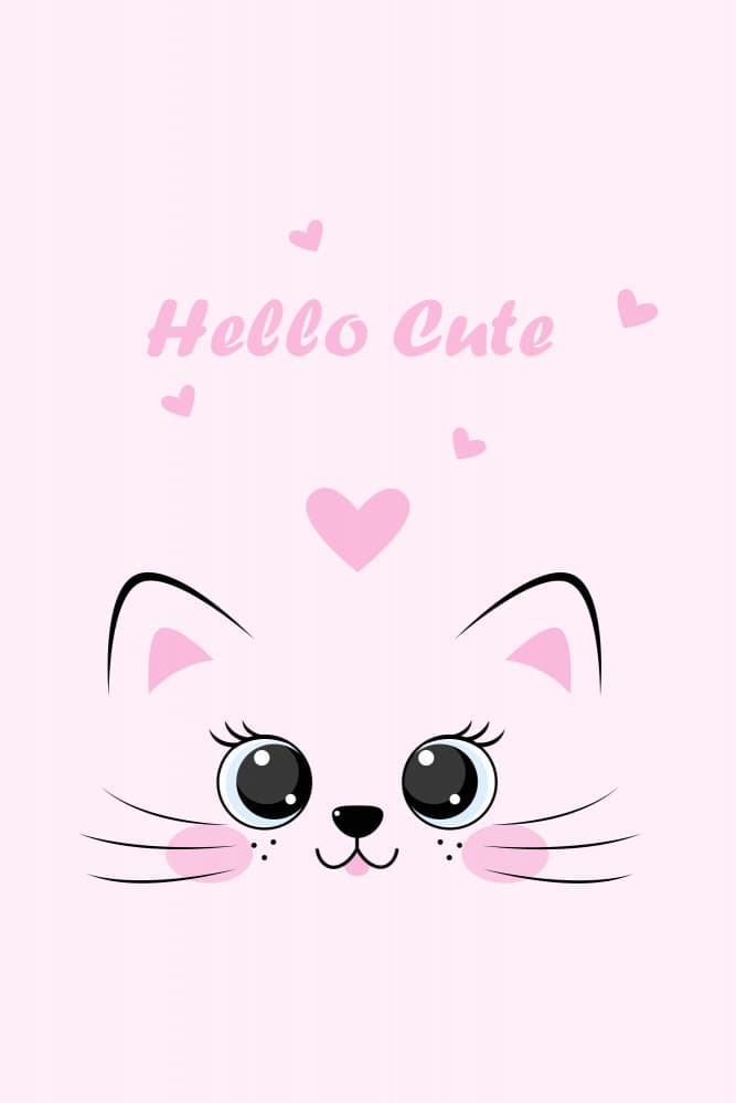 Hello Cute Cat by Xuan Thai — canvas wall art