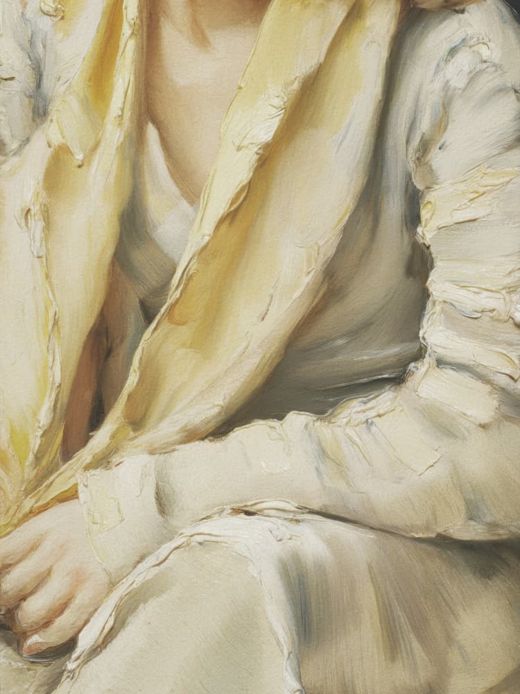 Gentle Hands and Fabric by Andreas Magnusson — canvas wall art