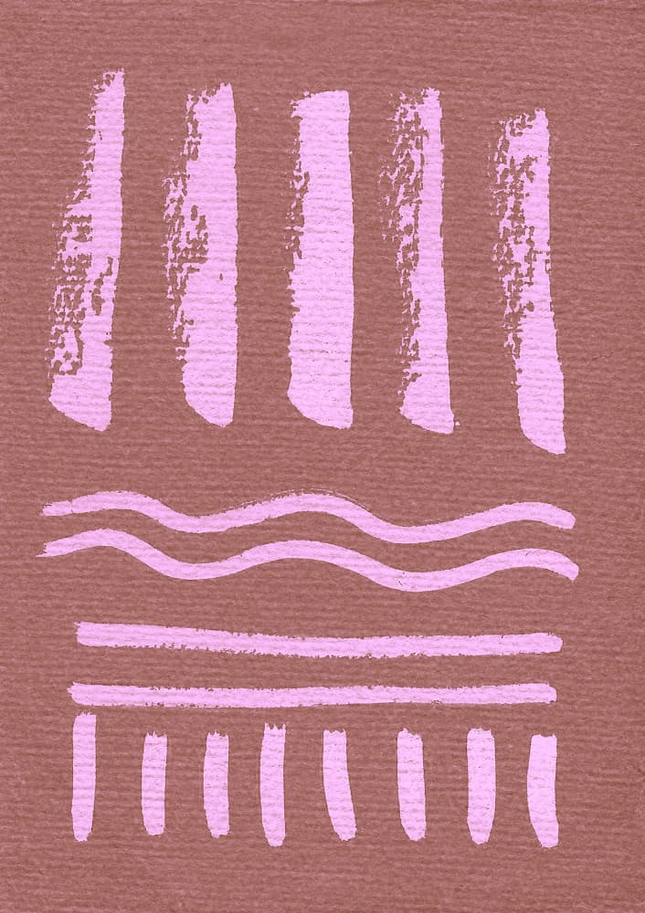 Pink And Brown Abstract by Santhosh ch — canvas wall art