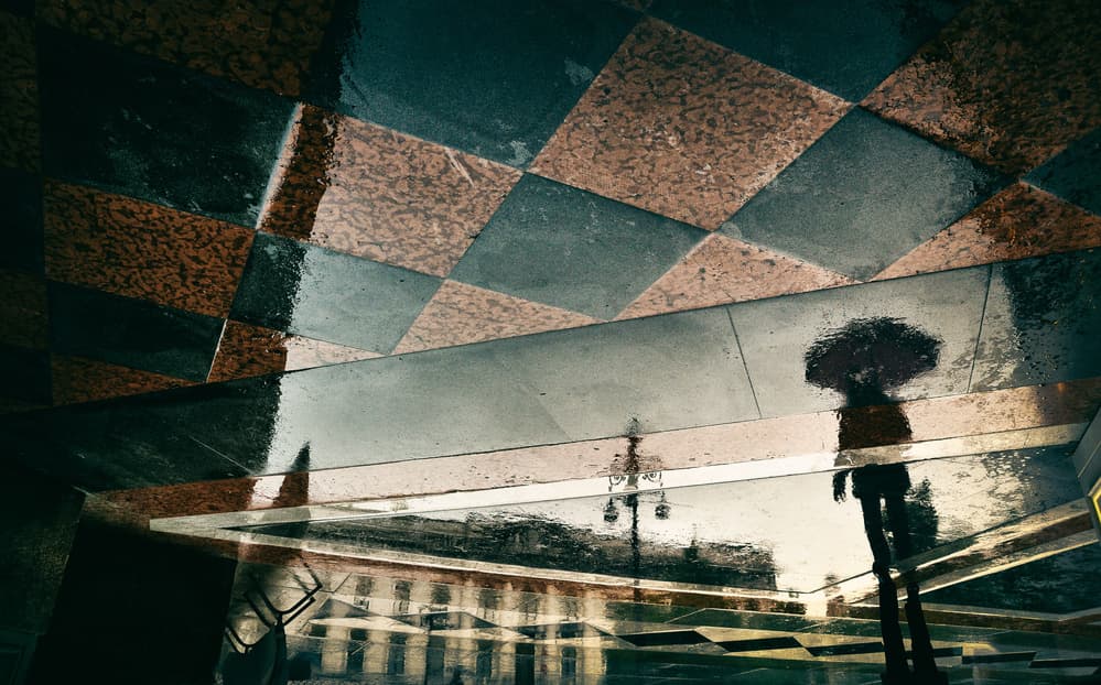 Rainy Day Reflection by Antonio Grambone — canvas wall art