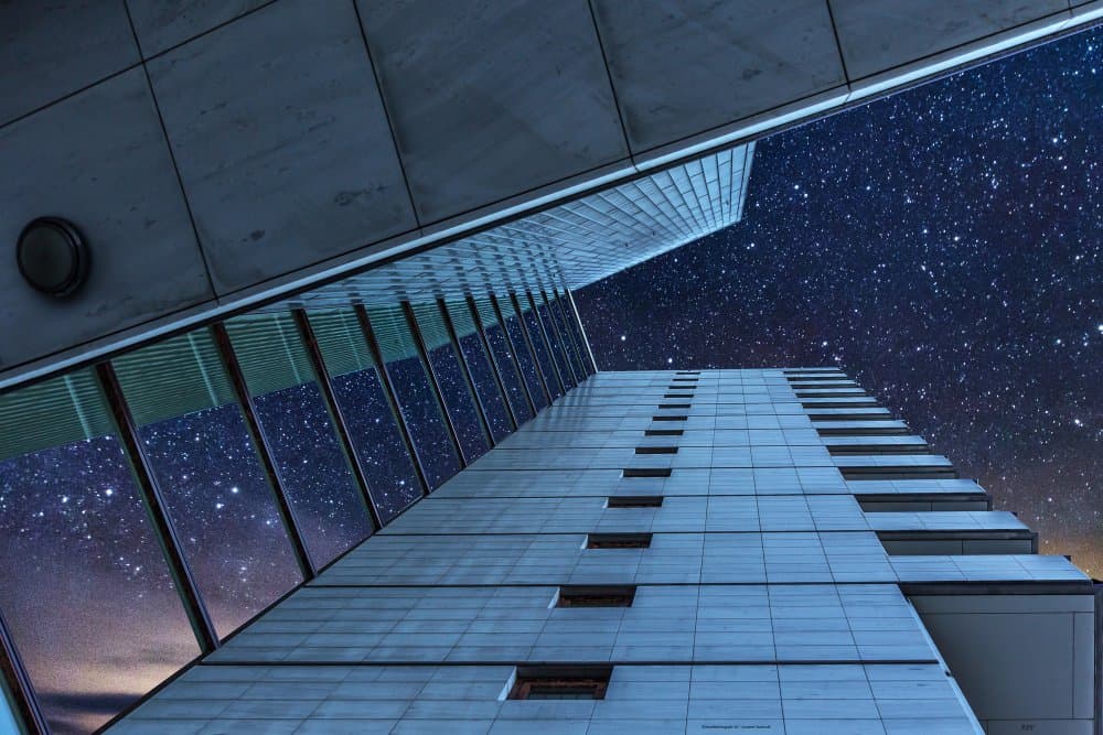 Starry Urban Ascent by Anita Martin AnnaPileaFotografie — canvas wall art