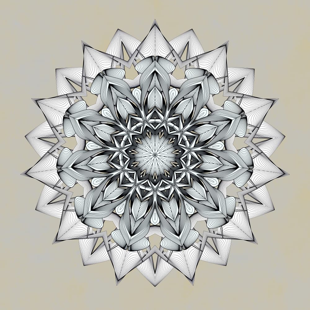 Intricate Geometric Mandala by Angelo Cerantola — canvas wall art
