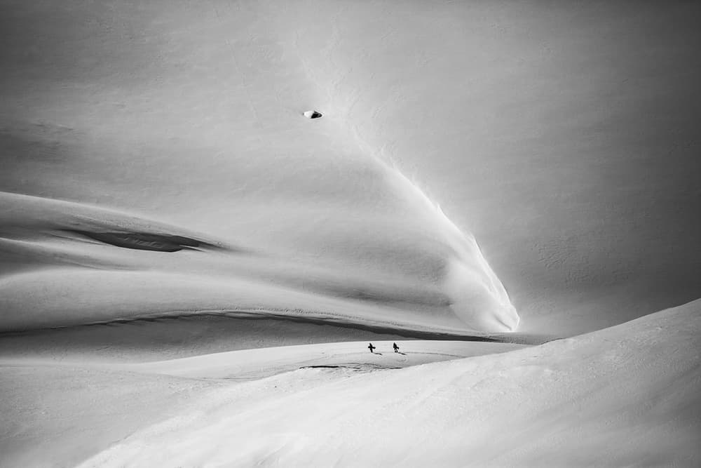 Snowy Mountain Flight by Peter Svoboda MQEP — canvas wall art