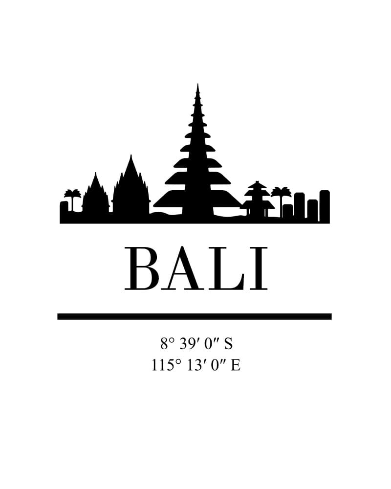 Iconic Bali Skyline by Emiliano Deificus — canvas wall art