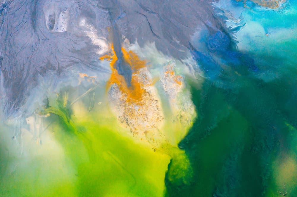 Vibrant Liquid Flow by Angyalosi Beáta — canvas wall art