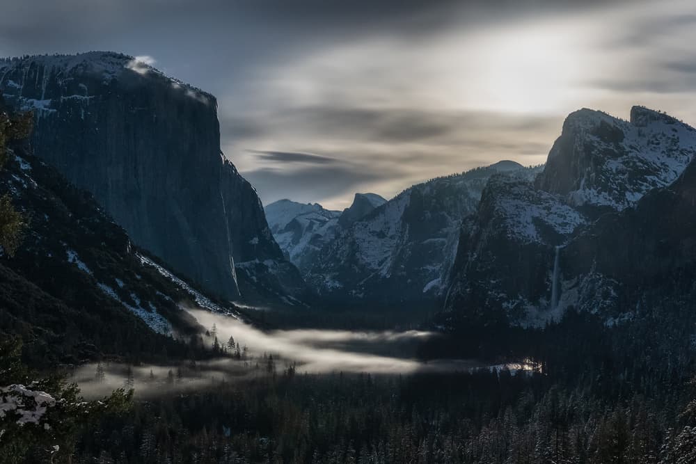 Misty Yosemite Valley by Aidong Ning — canvas wall art