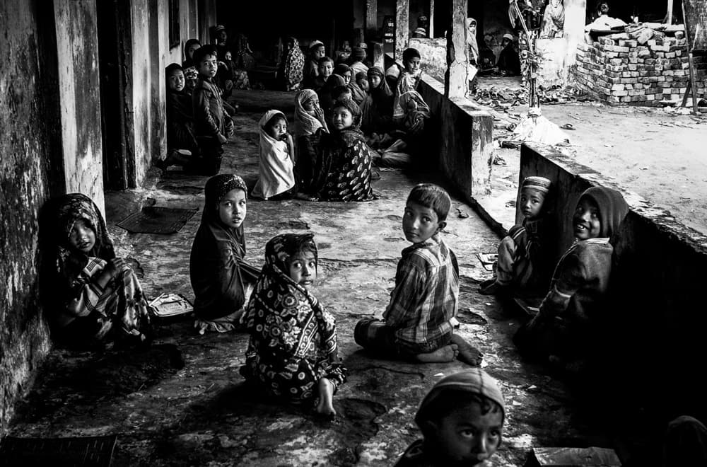 Curious Village Children by Joxe Inazio Kuesta Garmendia — canvas wall art