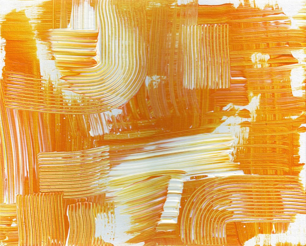 Dynamic Orange Textures by Rafal Kulik — canvas wall art