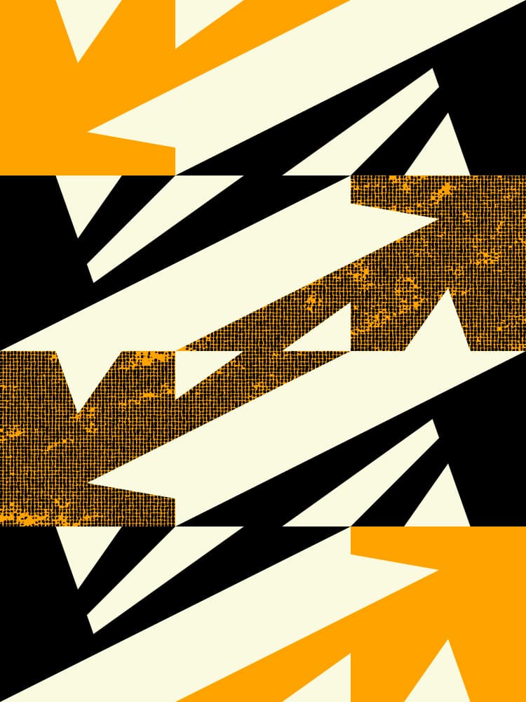 Abstract Geometric Arrows by Petr Strnad — canvas wall art