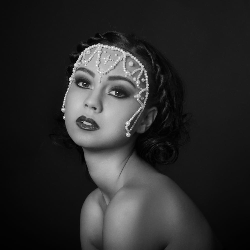 Glamorous Pearl Elegance by Alexandra Fira — canvas wall art
