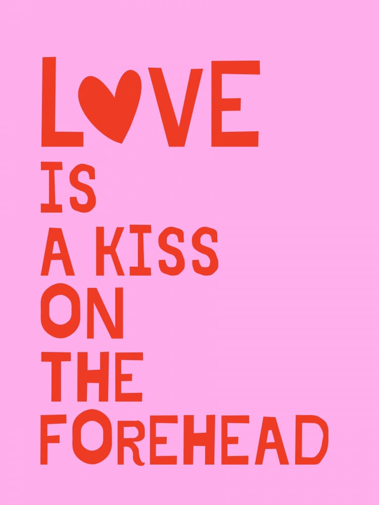 Love Is A Kiss by Ohkimiko — canvas wall art