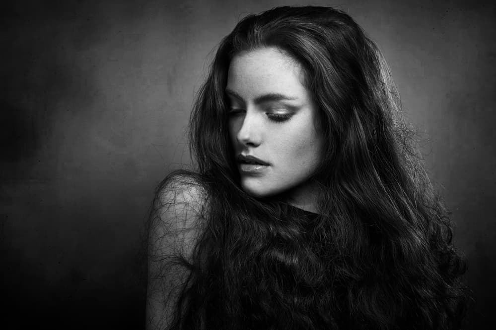Graceful Dark Portrait by Denis — canvas wall art