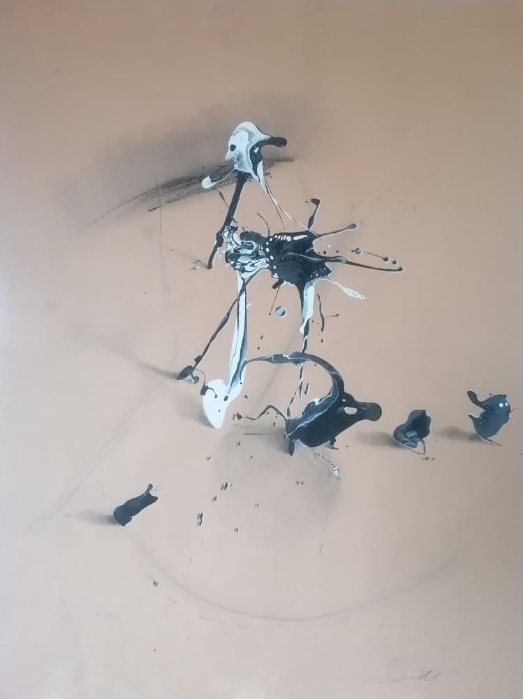 Dynamic Paint Splatters by Stefano Mazzolini — canvas wall art
