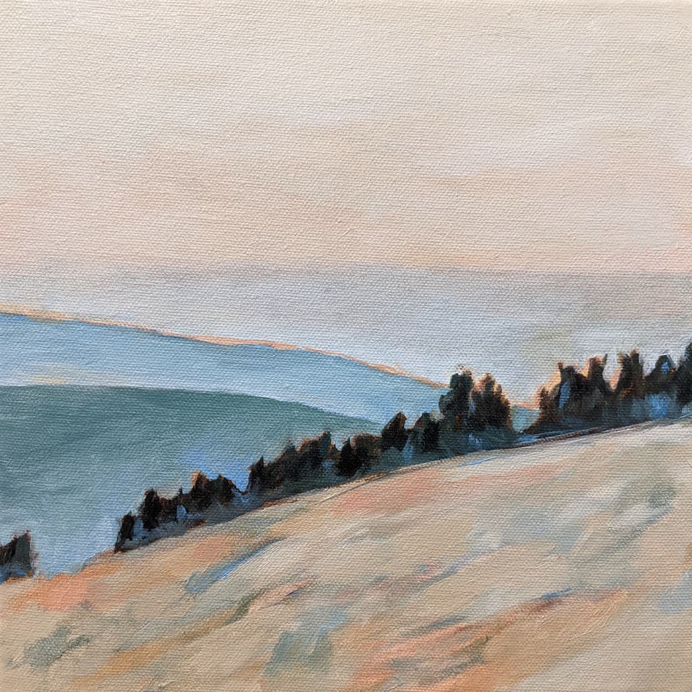 Serene Morning Hills by Claire Whitehead — canvas wall art