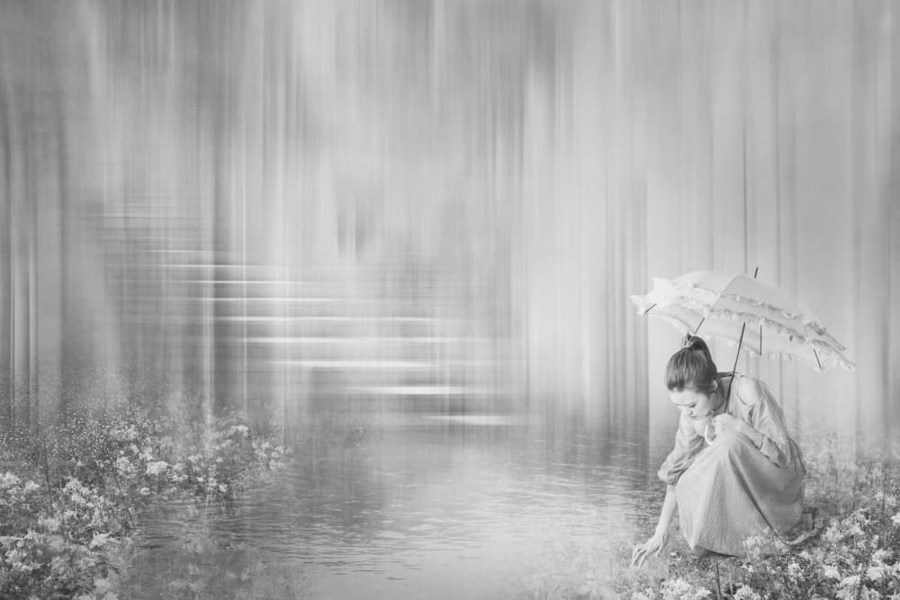 Ethereal Rain Reflection by Eiji Yamamoto — canvas wall art