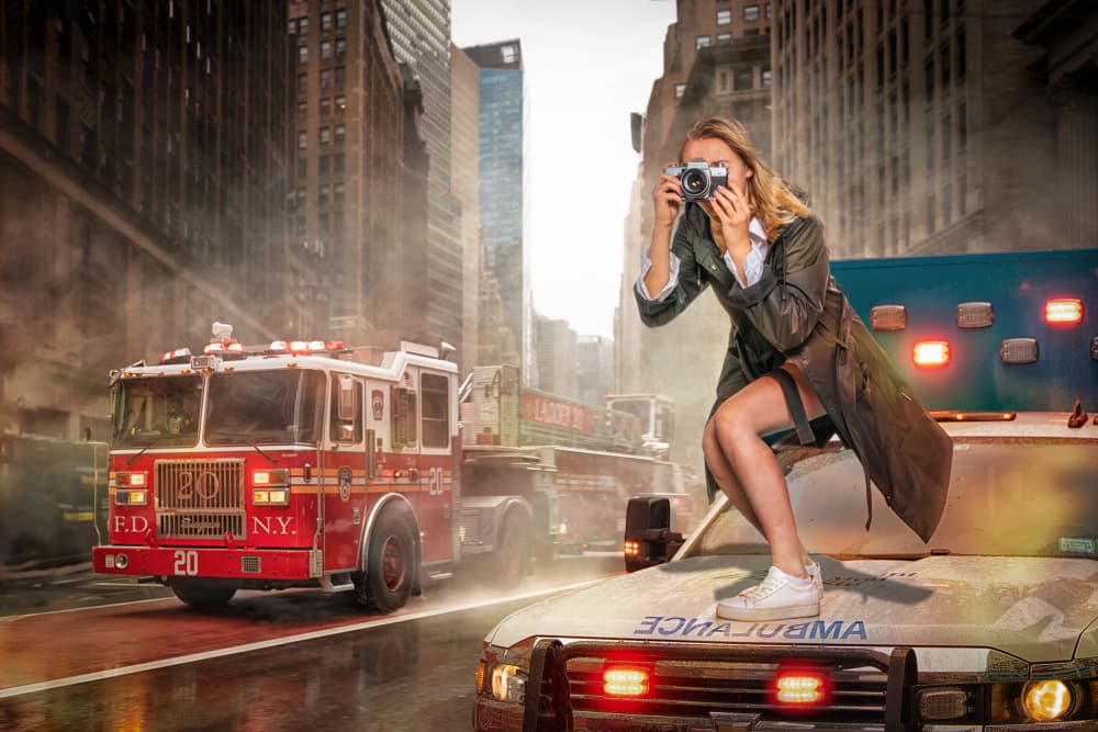 City News Photographer by Marcel Egger — canvas wall art