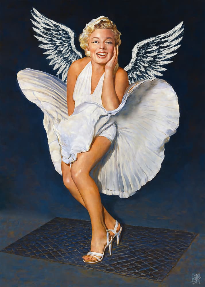 Blonde Angel Smile by Osvaldo Russo — canvas wall art