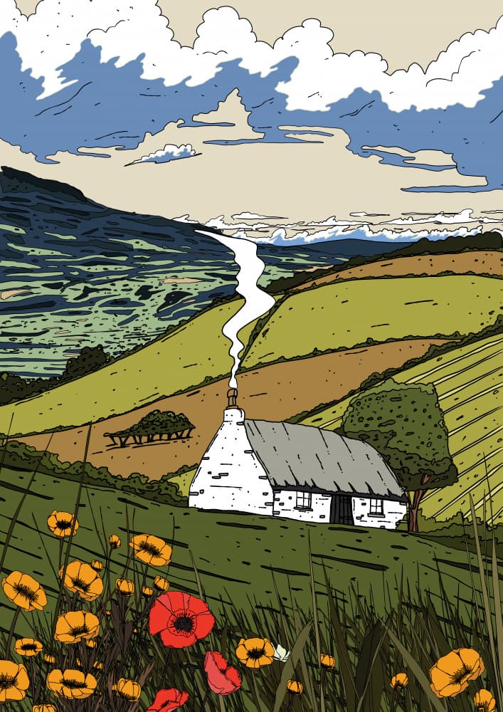 Idyllic Country Cottage by Nicholas — canvas wall art
