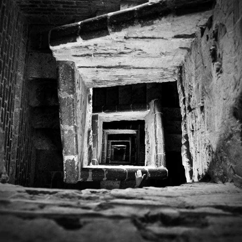 Mysterious Deep Well by Catalin Baican — canvas wall art