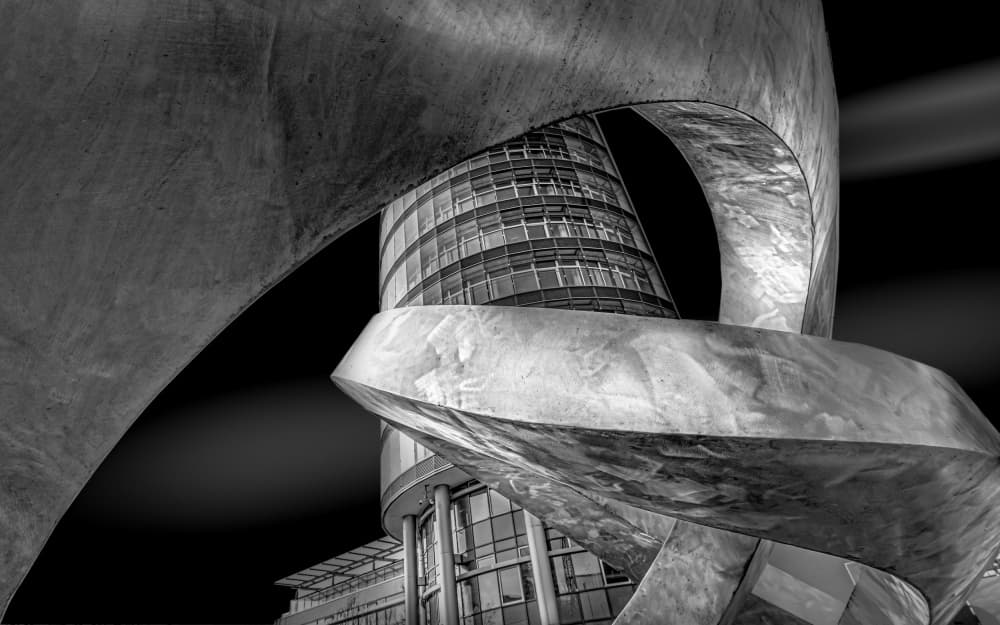 Sleek Spiral Architecture by Stephan Rückert — canvas wall art