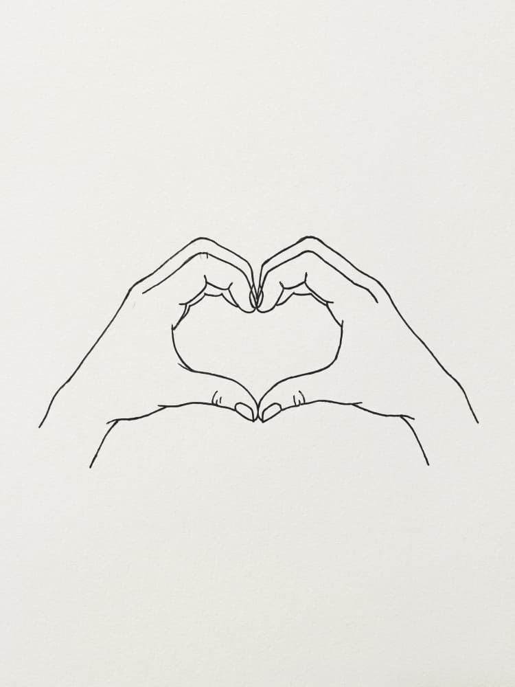 Love Hands Heart by Andreas Magnusson — canvas wall art