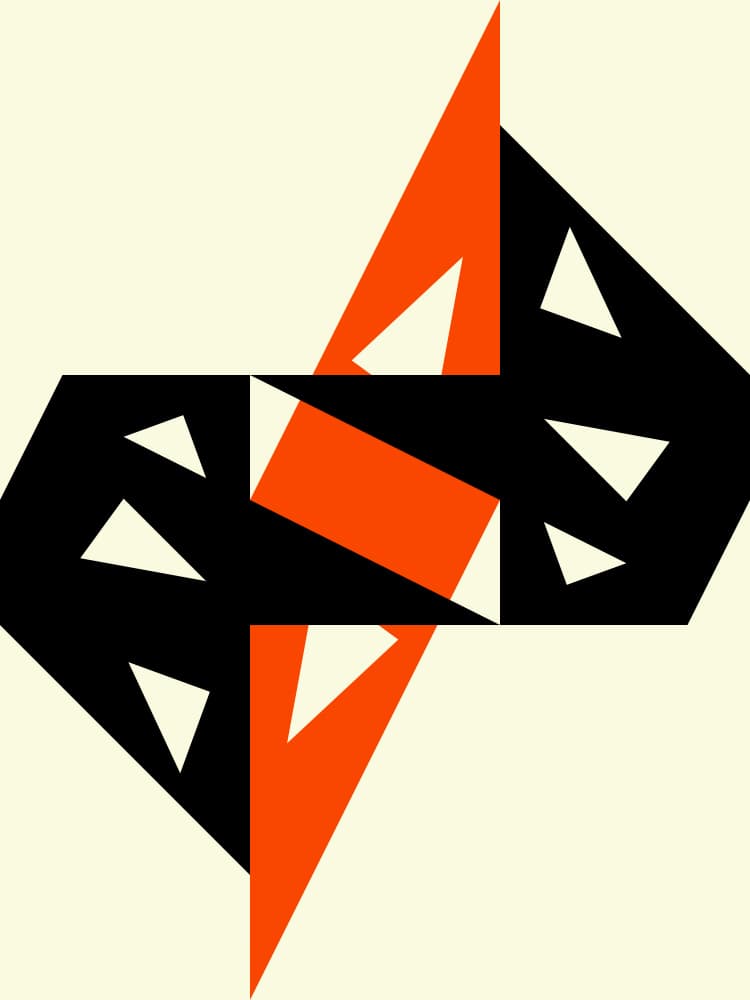 Interlocking Abstract Pattern by Petr Strnad — canvas wall art
