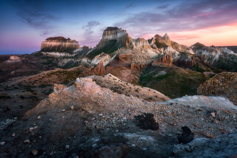 Colorful Desert Sunset by Ricardo Gayan — canvas wall art