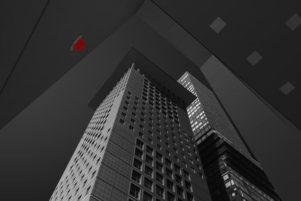 Modern City Ascending by Harald Biebel — canvas wall art