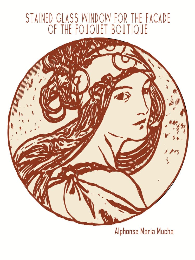 Graceful Art Nouveau Portrait by Doa Project — canvas wall art