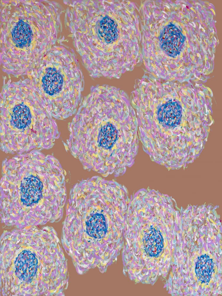 Colorful Abstract Cells by Helen Joynson — canvas wall art
