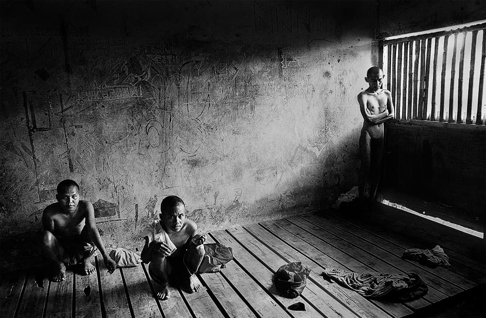 Three Boys In A Cell by Sebastian Kisworo — canvas wall art