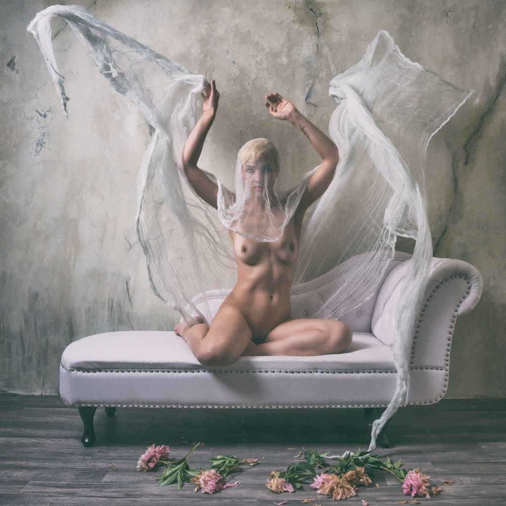 Ethereal Woman Veiled by Ruth Franke — canvas wall art