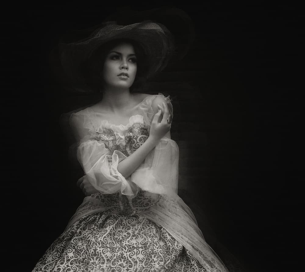 Timeless Elegance Portrait by Kahar Lagaa — canvas wall art