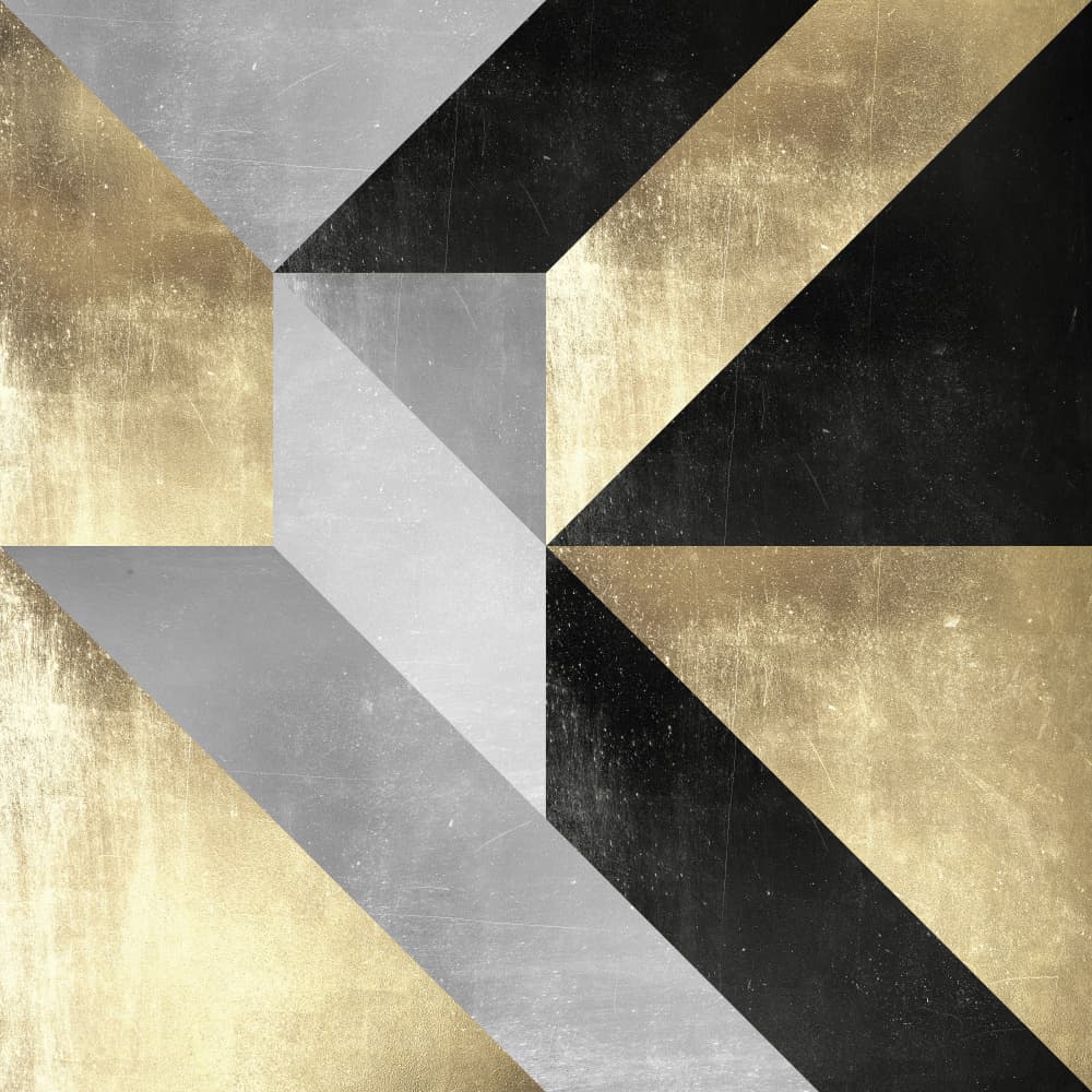 Metallic Geometric Pattern by Vitor Costa — canvas wall art
