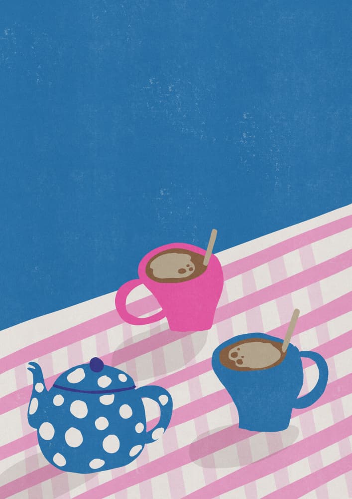 Cozy Morning Drinks by Nicholas — canvas wall art