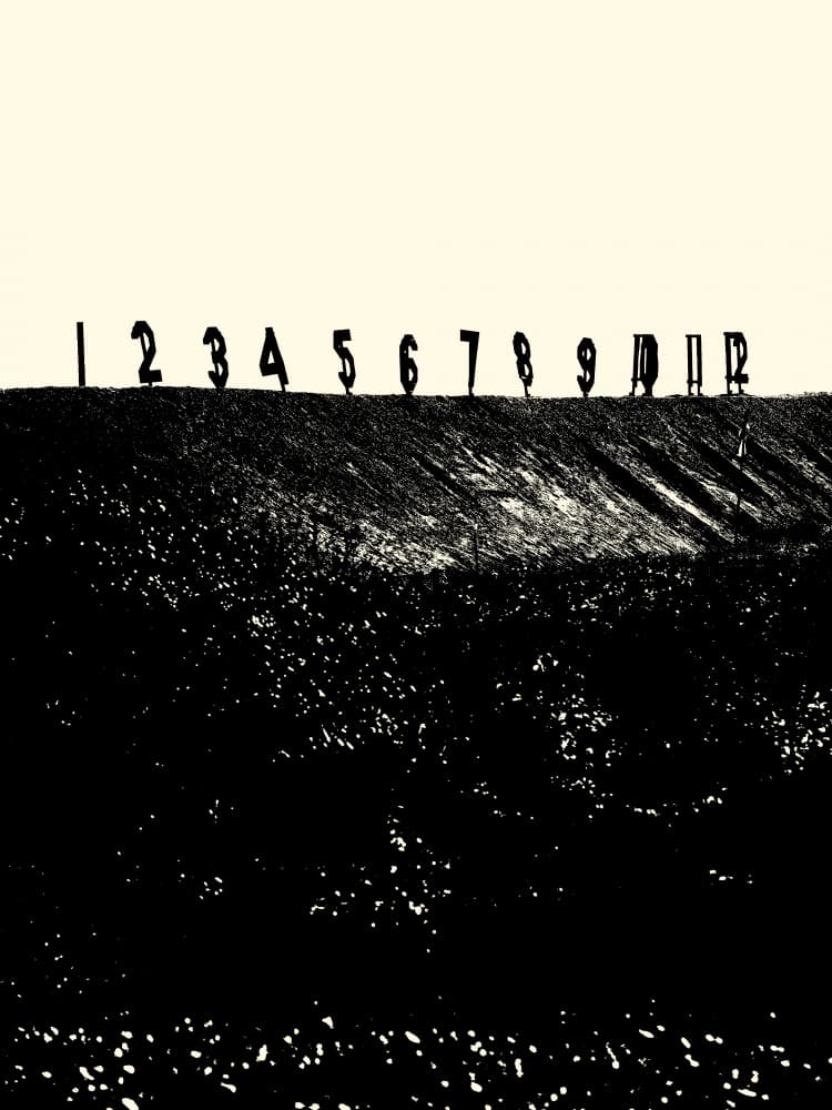 Dark Numberscape by Petr Strnad — canvas wall art