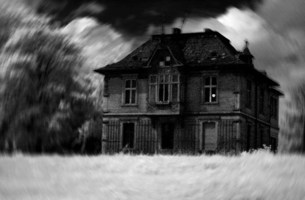 Eerie Abandoned Mansion by Jacek Stefan — canvas wall art