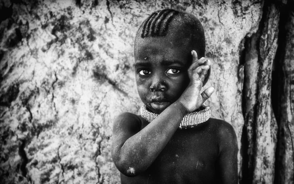 Young African Gaze by Pavol Stranak — canvas wall art