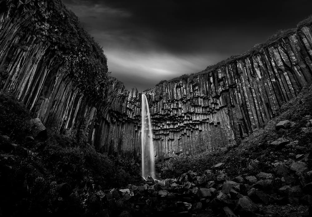 Dramatic Basalt Falls by George Digalakis — canvas wall art